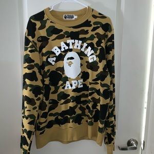 A Bathing Ape Camo Crewneck